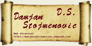 Damjan Stojmenović vizit kartica